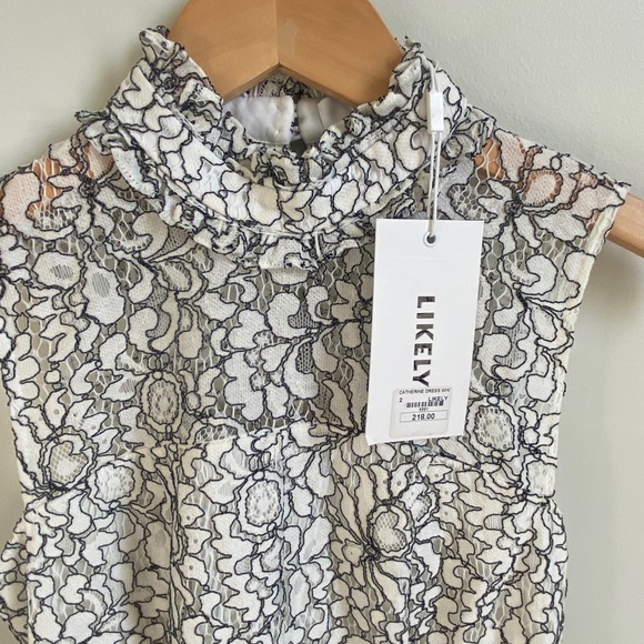 LIKELY Catherine Dress in White Lace - Picture 11 of 16